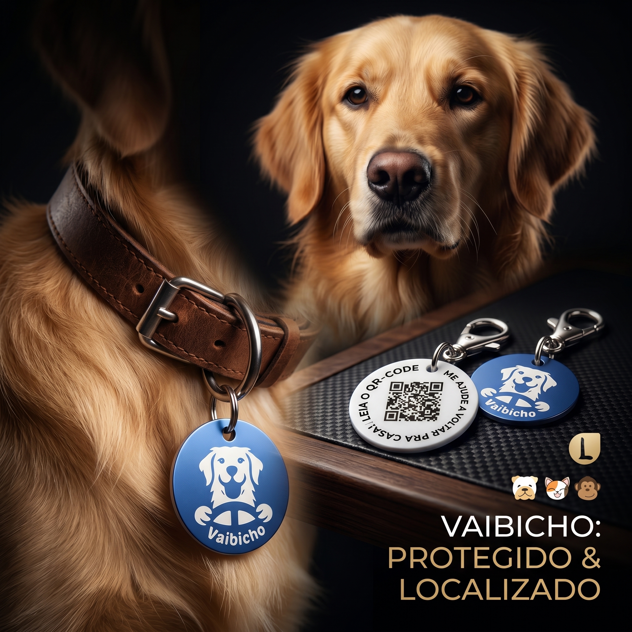 Plaquinha QR VaiBicho
